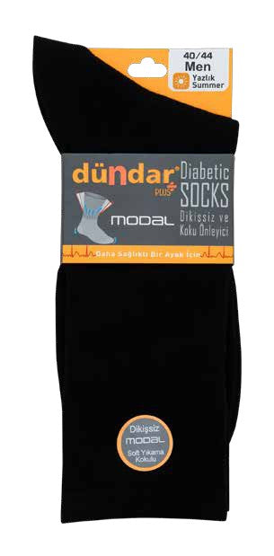 Dündar Plus Erkek Modal Diyabetik Yazlık Çorap 40-44