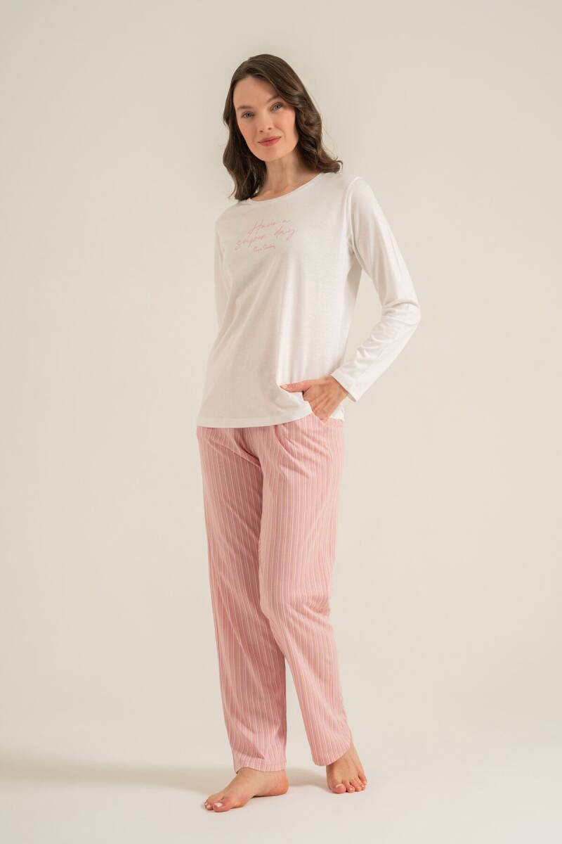 Pierre Cardin Kadın Pijama Takımı - Beyaz