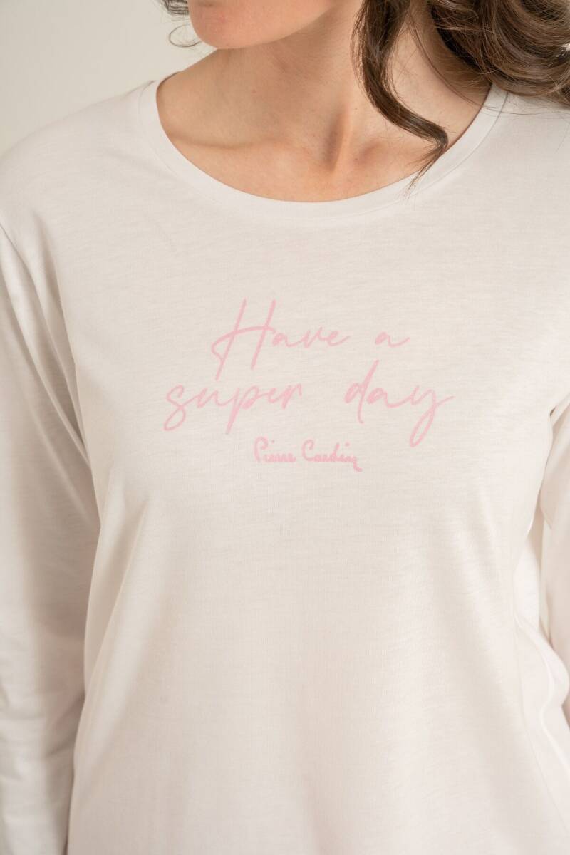 Pierre Cardin Kadın Pijama Takımı - Beyaz